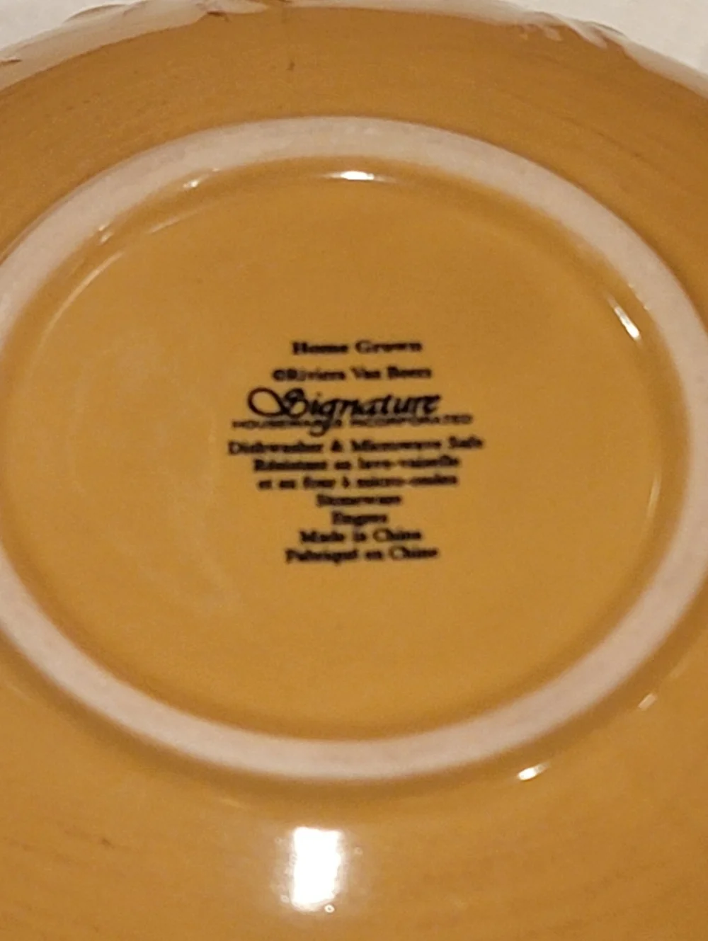 Signature Rivers Van Beers Home Grown mixing bowl Stoneware